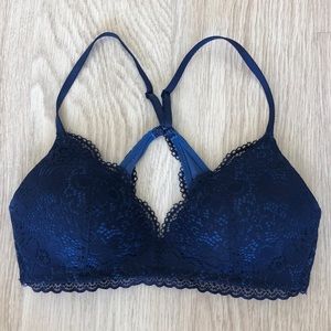 Aerie Navy Lace Bra